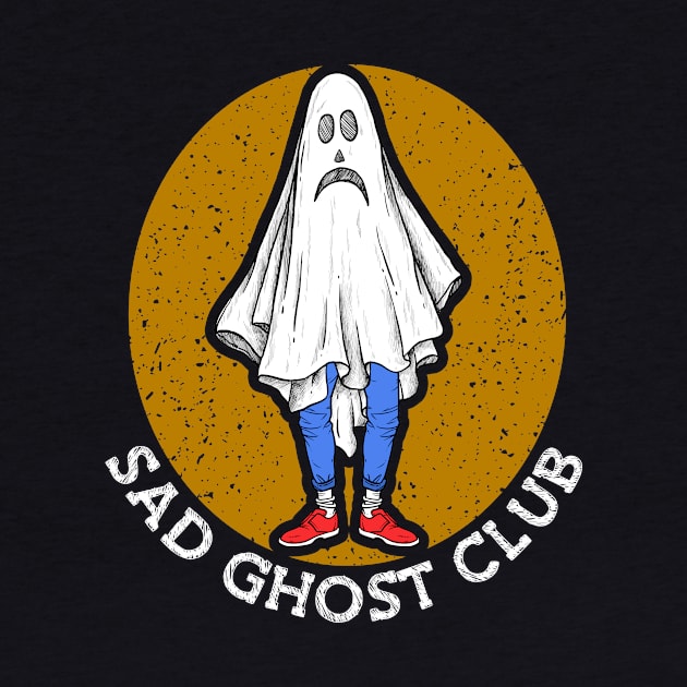 Sad Ghost Club Sadness Art Unhappy Depressed Heartbroken by Ghost Of A Chance 